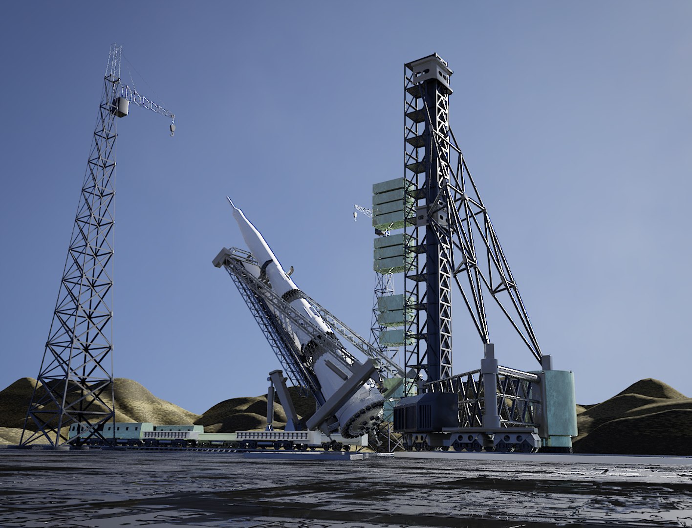 3D Rocket Launch Model - TurboSquid 1311417