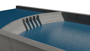 3D Dam 3D Model