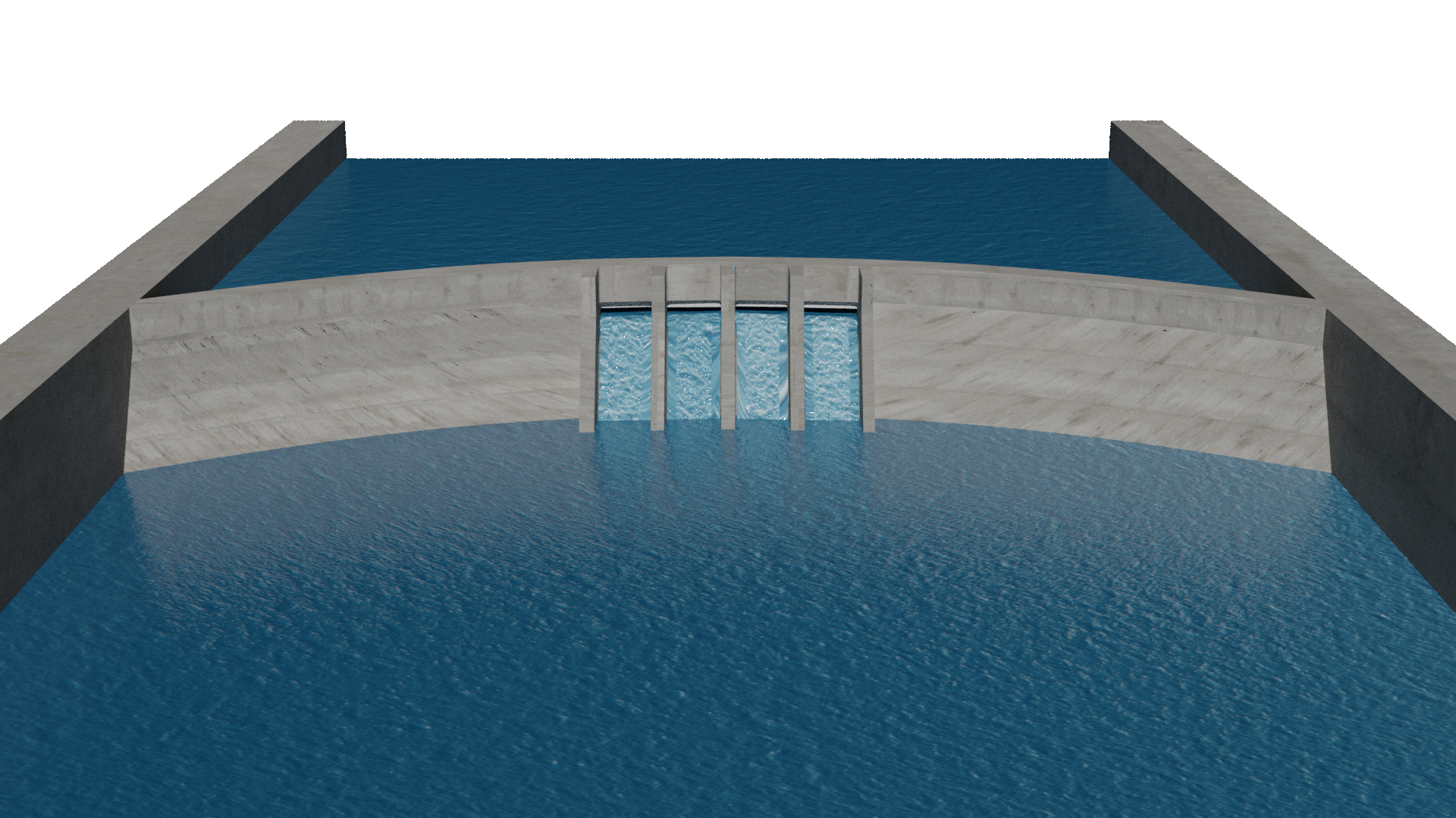 3D Dam 3D Model - TurboSquid 2245100