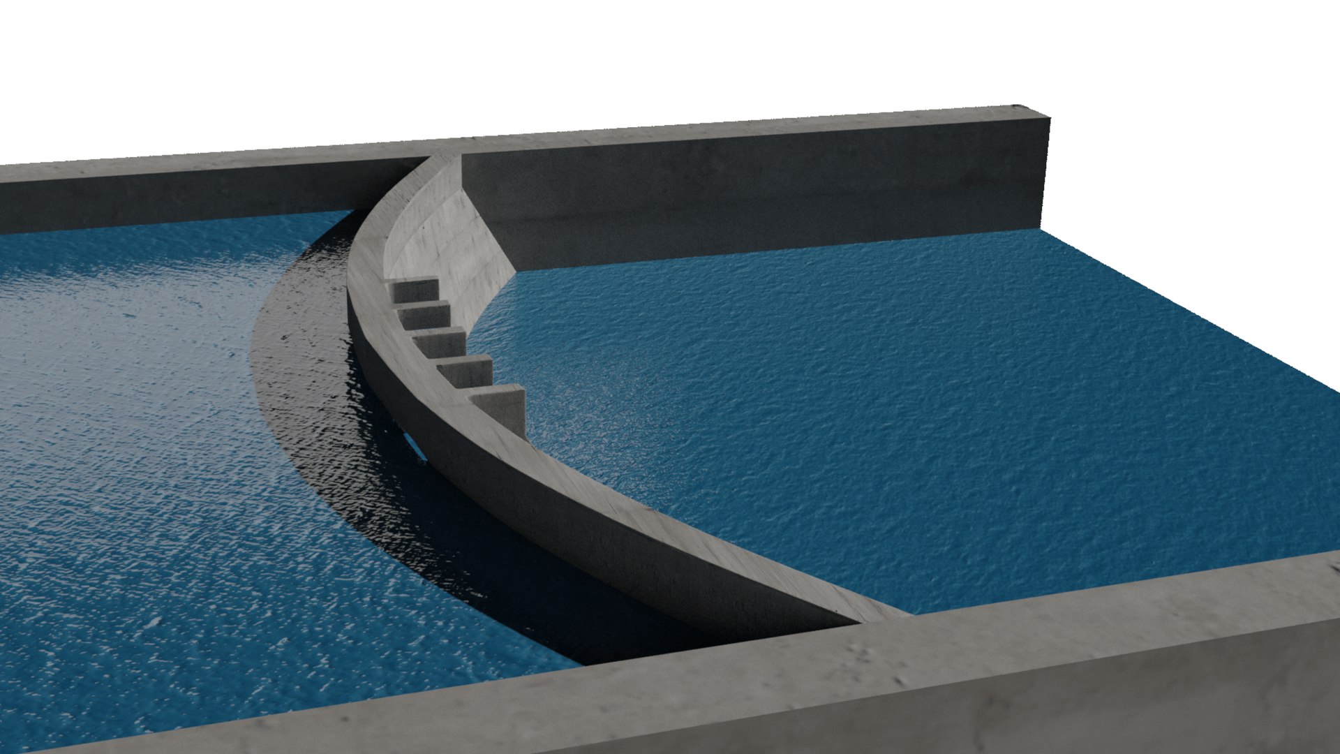 3D Dam 3D Model - TurboSquid 2245100