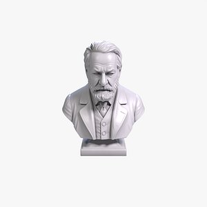Victor Hugo Bust Sculpture 3D Printable STL File model