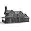 3d model two-story cottage