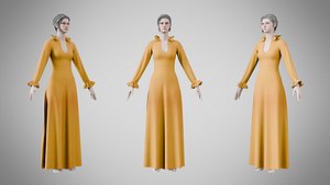 Dress 29 Amber Glow model