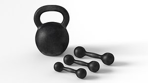 3D kettlebell dumbbell