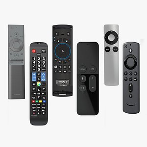 TV Remotes Collection 2 3D model