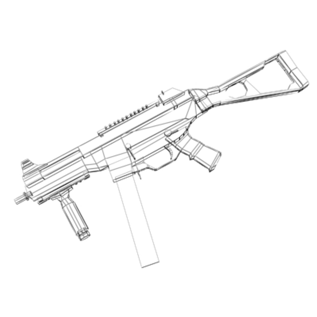 Free Kalashnikov Carbine Weapon 3d Model