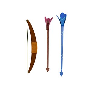 3D bow arrow model