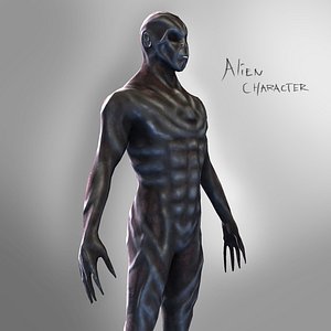 alien character obj