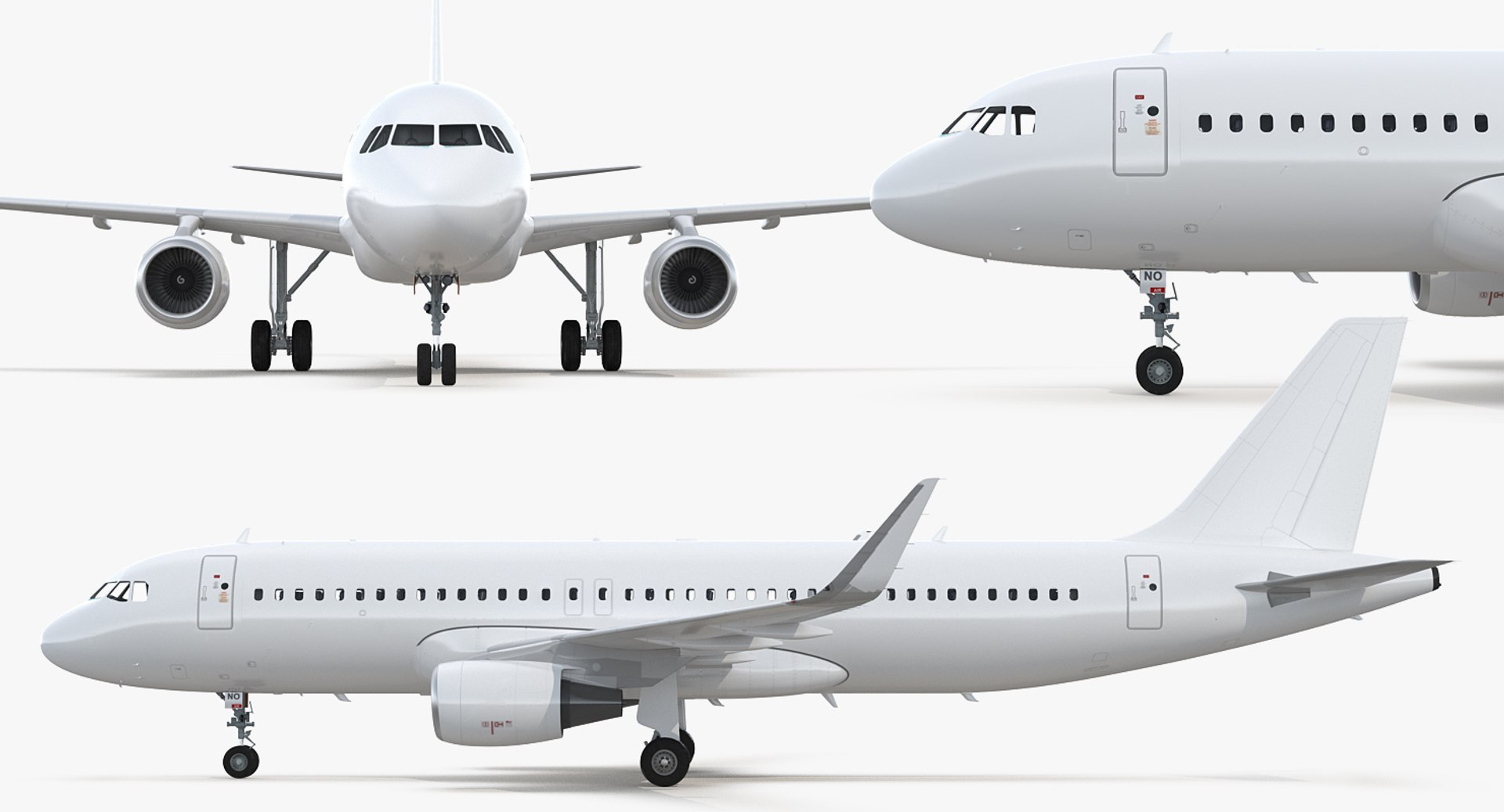 Airbus a320neo interior air 3D model - TurboSquid 1348161