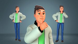 Cartoon man rigged