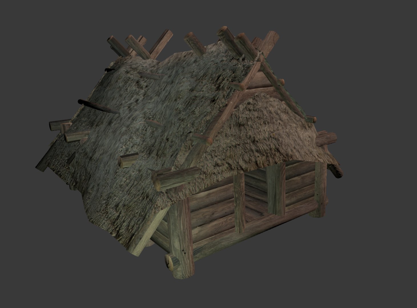 Tribal Jungle Hut - 3D Model by Enterables