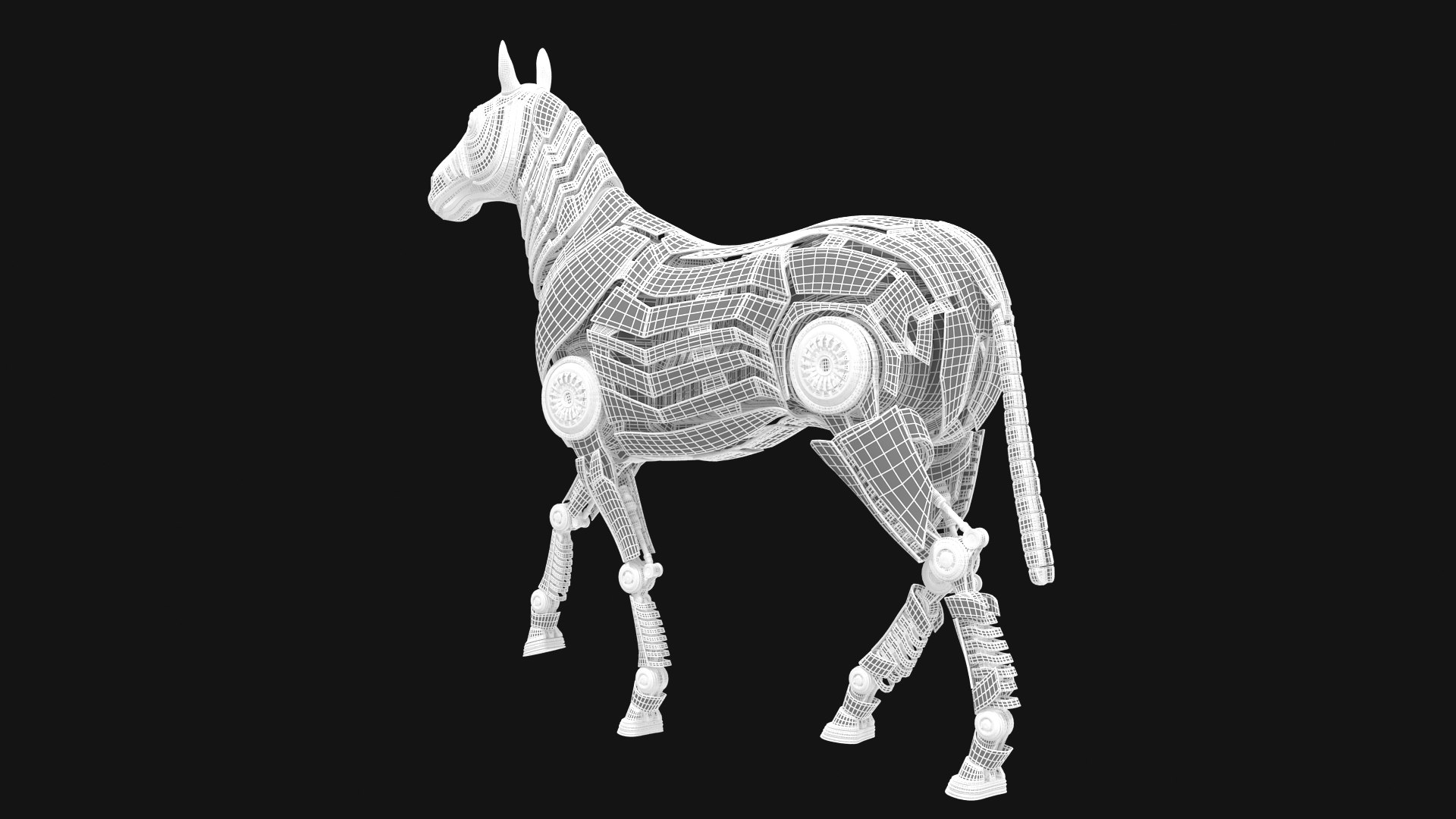 Robot Horse Walks 3D Model - TurboSquid 2355974