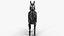 Robot horse walks 3D model
