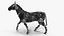 Robot horse walks 3D model