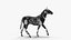 Robot horse walks 3D model