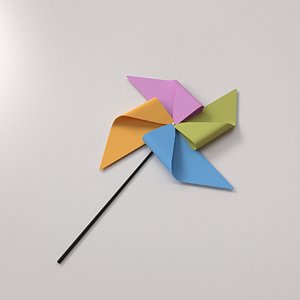 3d model pinwheel pin wheel