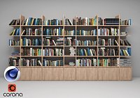 Bookshelf 01 C4D - Corona