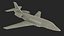 Dassault Falcon 2000 Business Jet Szary Bez Podwozia