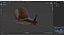 Garden Snail Dark Color 3D