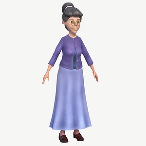 Sweet Cartoon Grandma