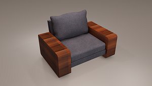 1 Seater Sofa model