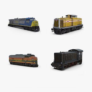 Locomotives Collection 3D
