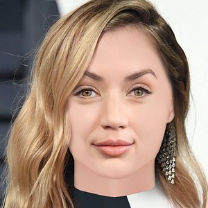 3D Ana de Armas Head - No Hair - Low poly head for game
