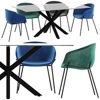 Linea Furniture Vanya Chair and Weiss Table