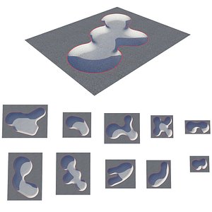 Skate park concrete bowls pack