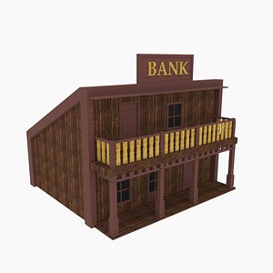 3D western bank