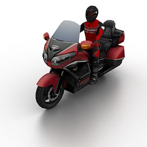 Honda GL1800 Gold Wing 2012 with Biker