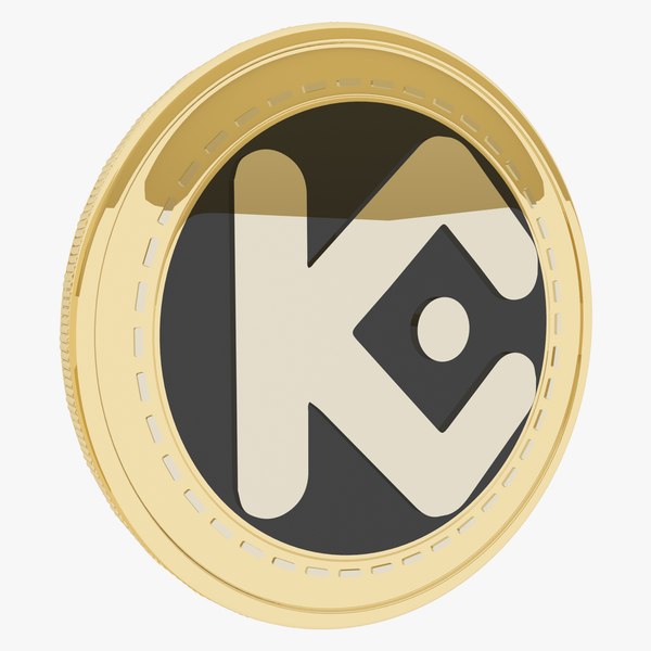 Kucoin Shares Cryptocurrency Gold Coin 3D model