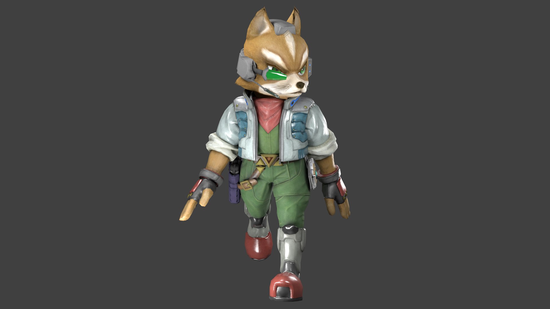 3D STAR FOX - PBR - RIGGED - TurboSquid 1726725