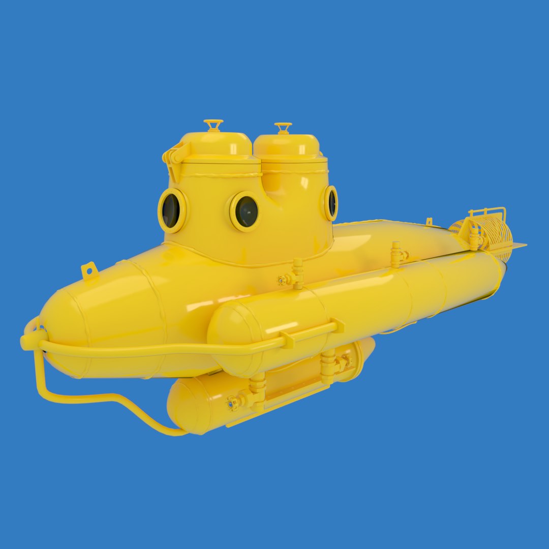 3D Model Submarine Ocean TurboSquid 1255313