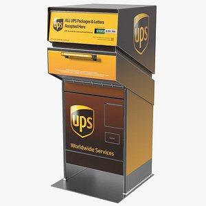 UPS Package Drop Box 3D model