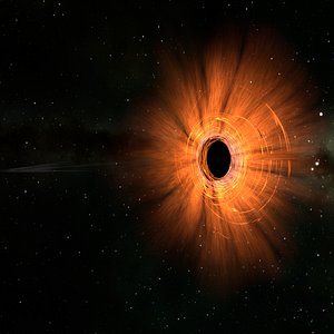 scene black hole m87 3D model
