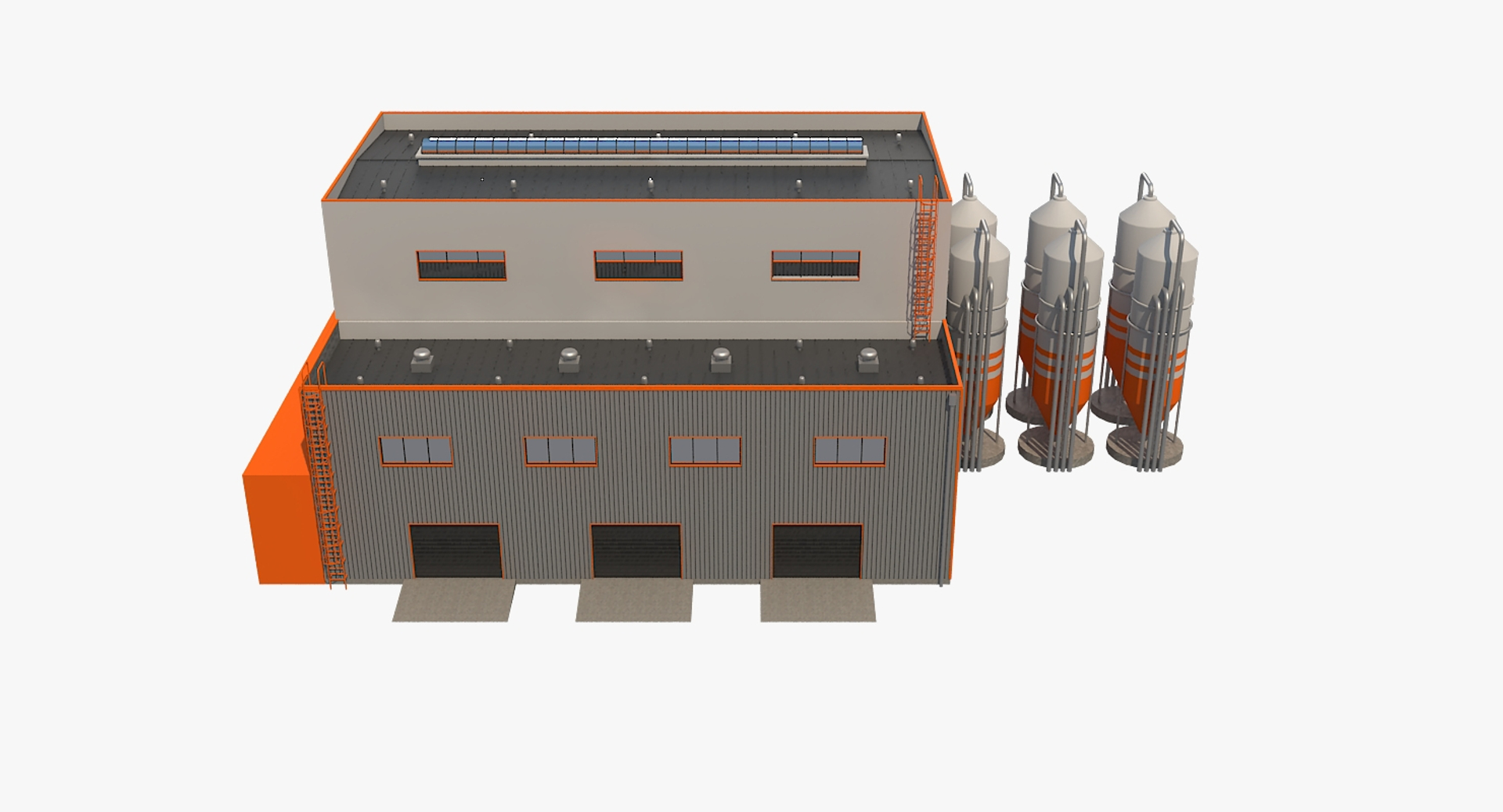 Industrial Building Model - TurboSquid 1322424