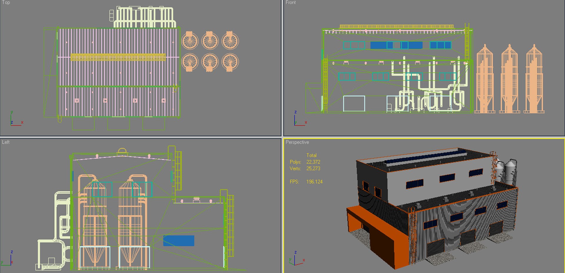 Industrial Building Model - TurboSquid 1322424
