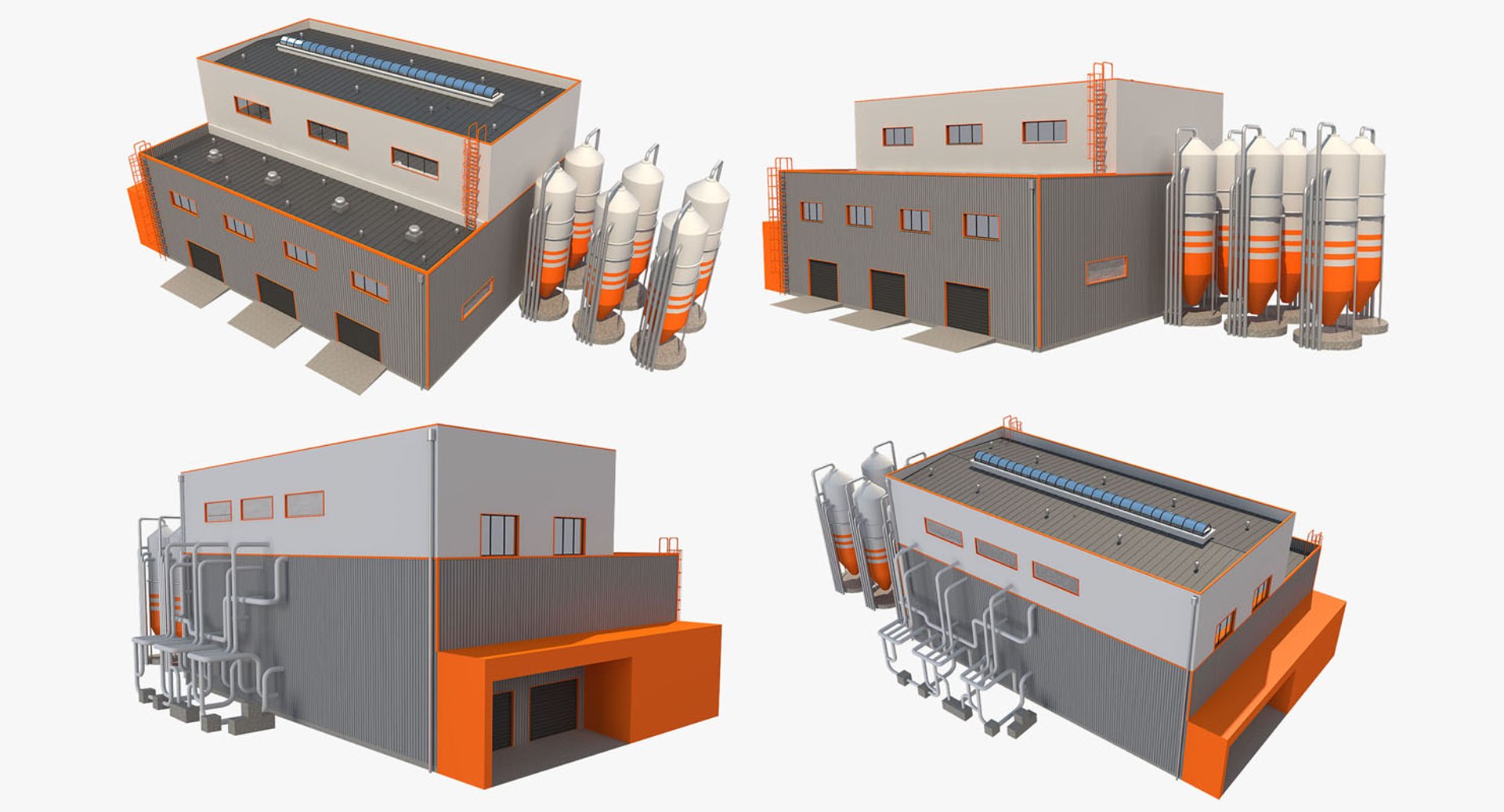 Industrial Building Model - TurboSquid 1322424