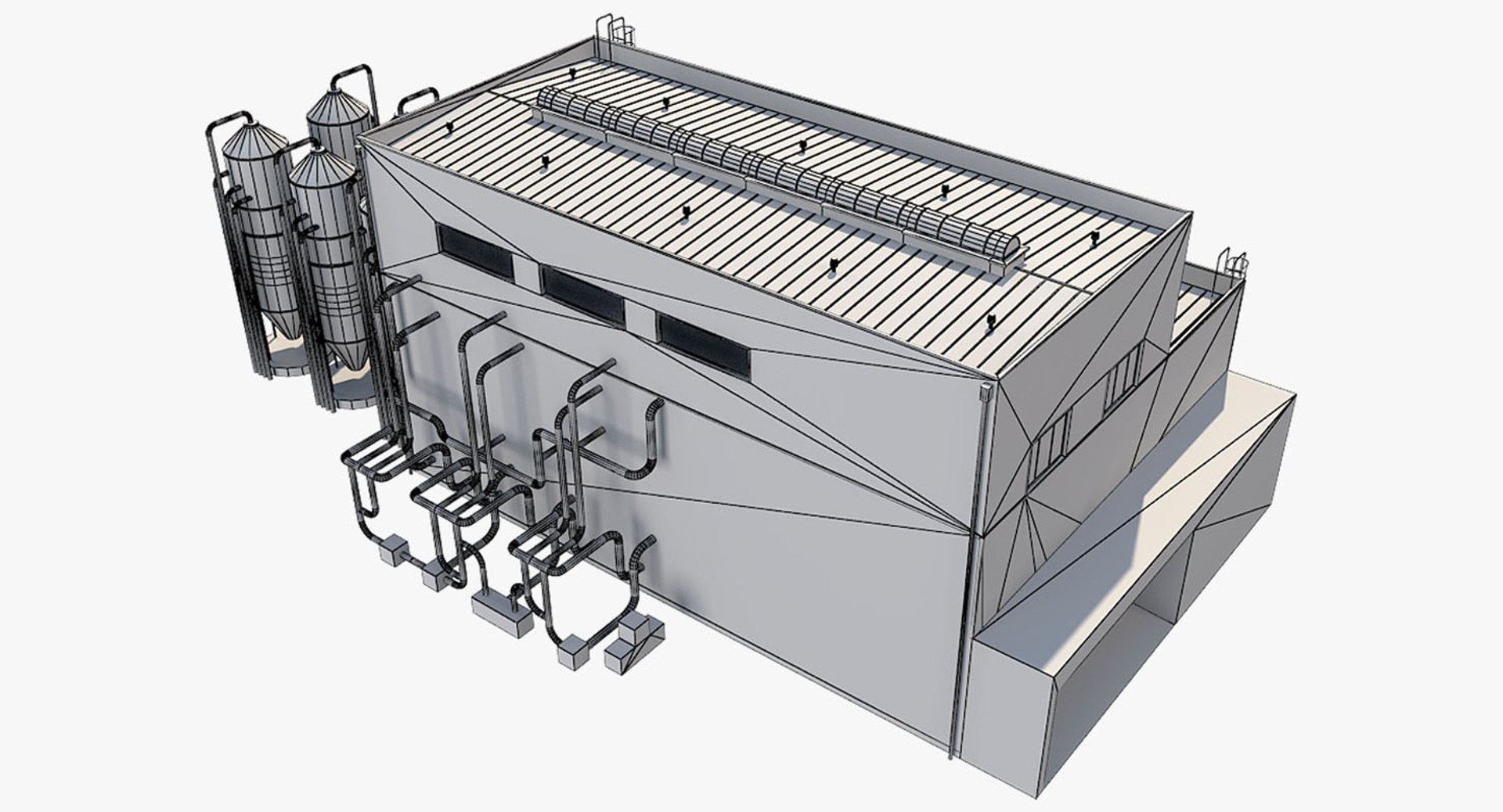 Industrial Building Model - TurboSquid 1322424