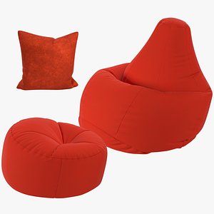 Bean Bag Chairs and Pillows Collection V10