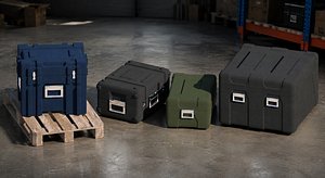 Heavy Duty Hard Case  Wooden Pallet Storage Pack 3D model