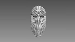 Owl Bas-relief 3D