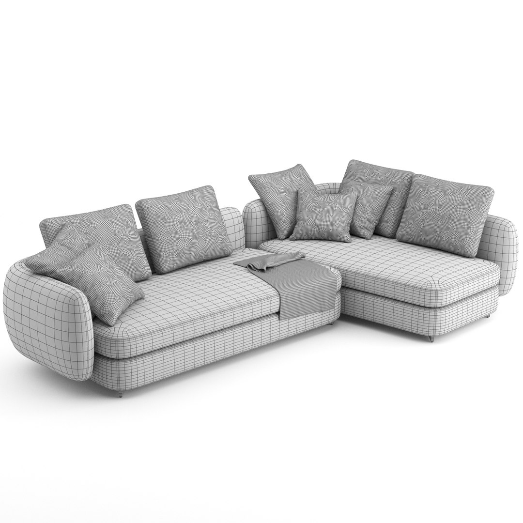 Sofa saint germain poliform 3D model - TurboSquid 1637571