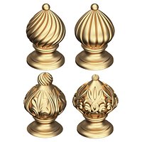 Carved Finial Knob Collection