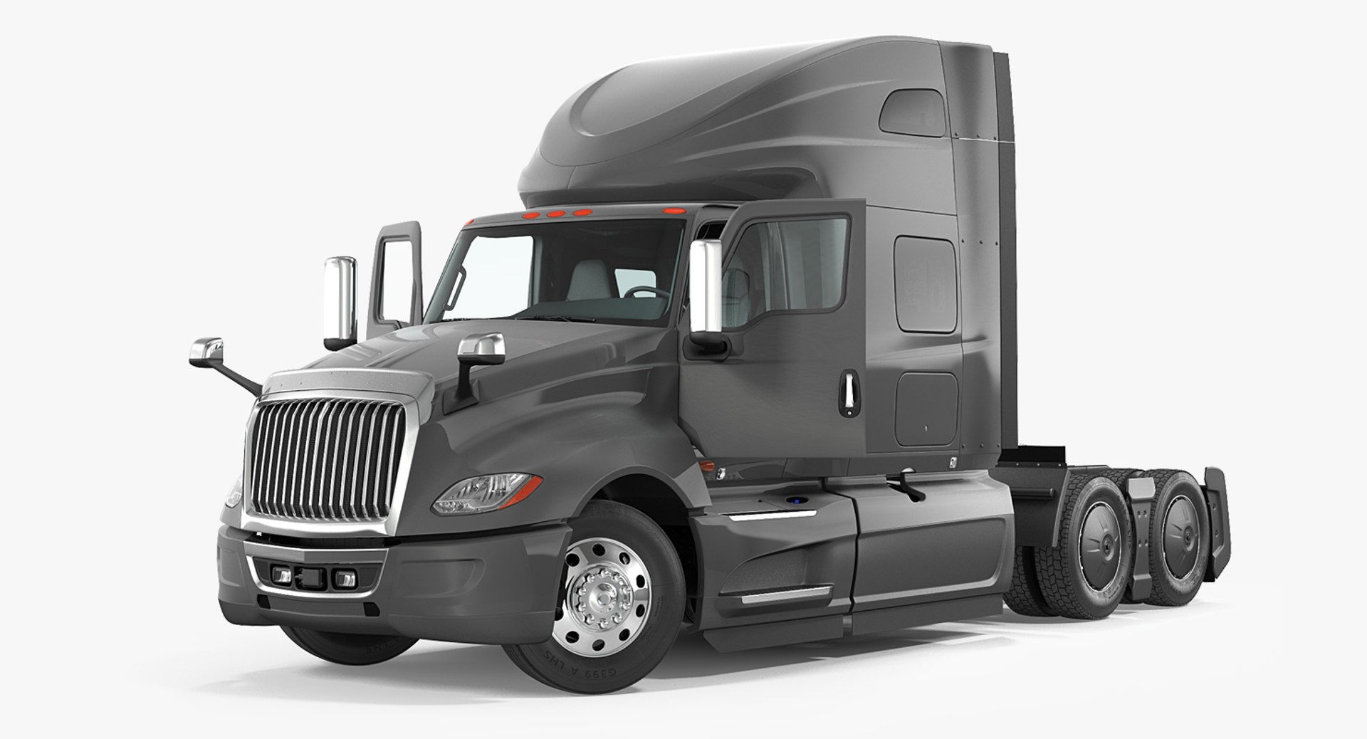 Heavy Duty Truck Generic Rigged 3D Model 3D model preview
