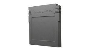 Game Boy cartridge with PBR materials