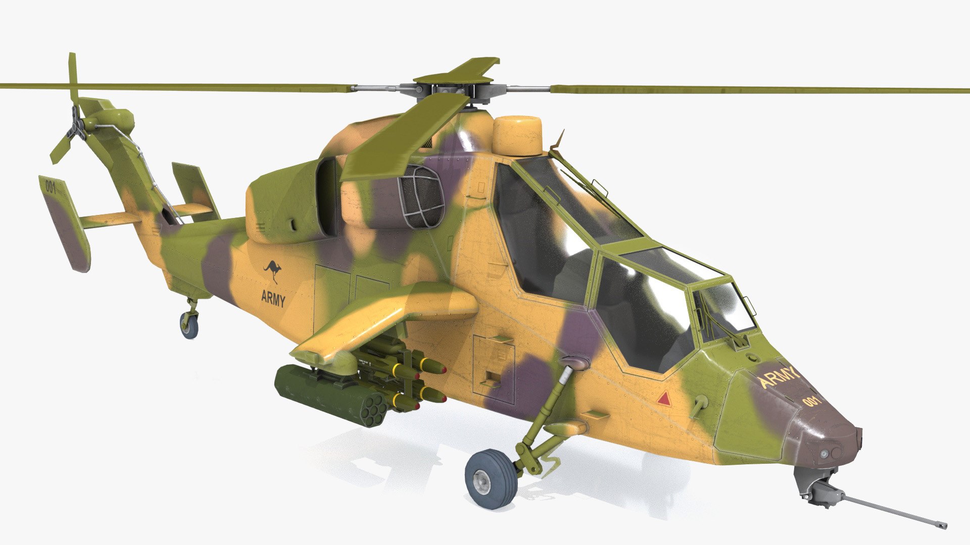 3ds Max Eurocopter Tiger Helicopter Arh