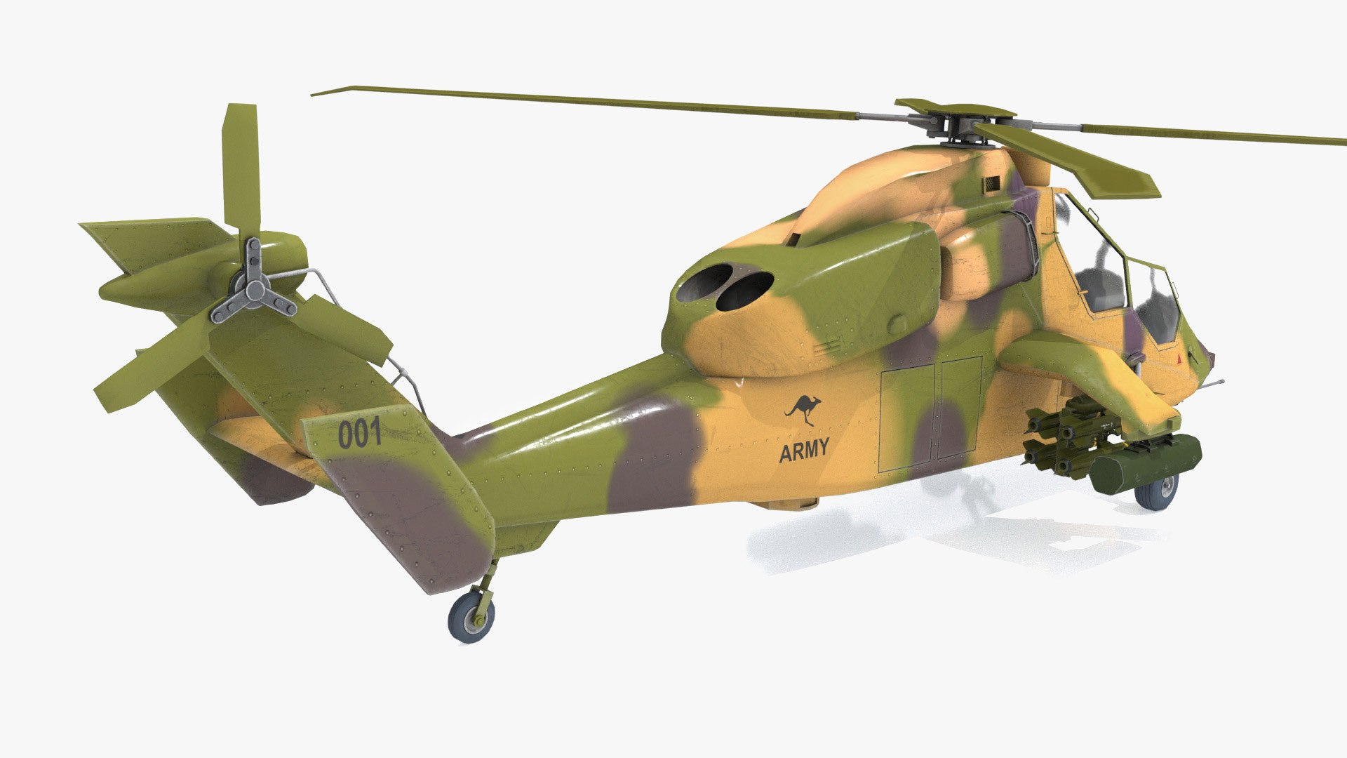 3ds Max Eurocopter Tiger Helicopter Arh