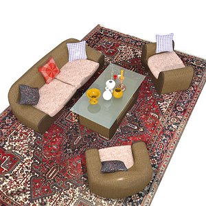 3D model sofa set